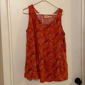 Evri Orange Tank Style Top